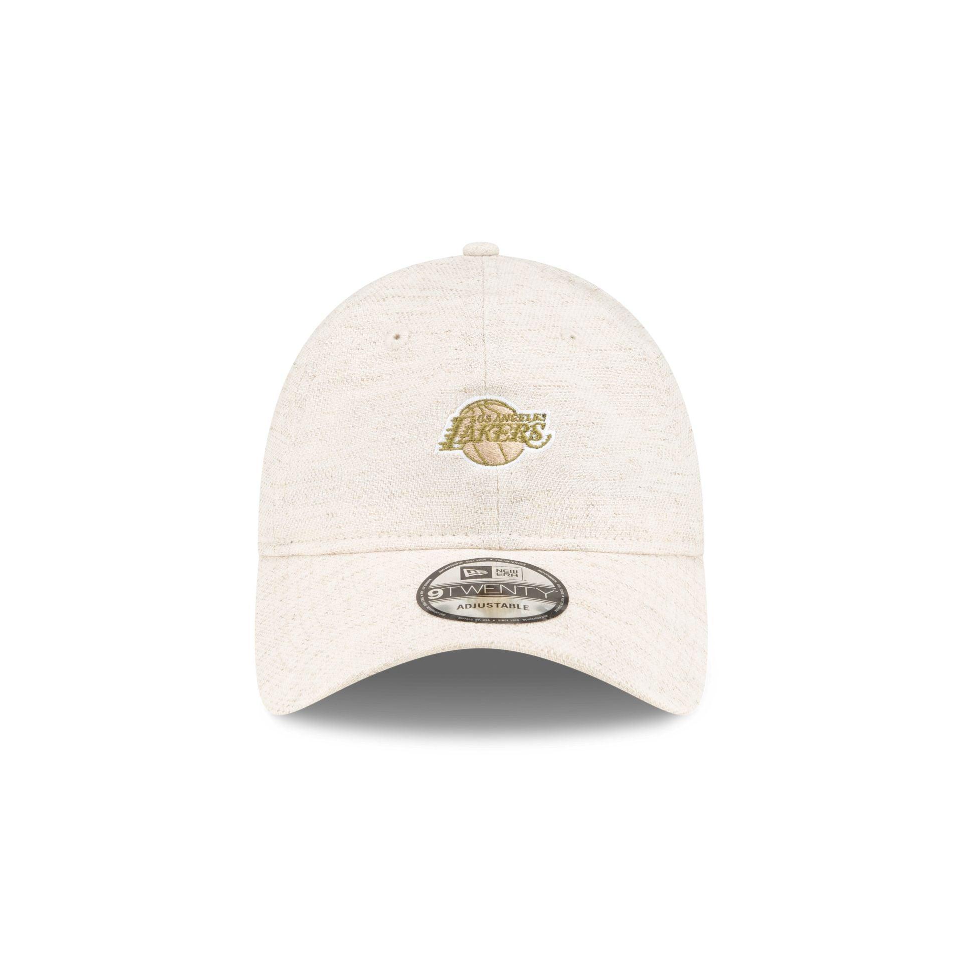 Los Angeles Lakers White Hemp 9TWENTY Adjustable Hat Male Product Image