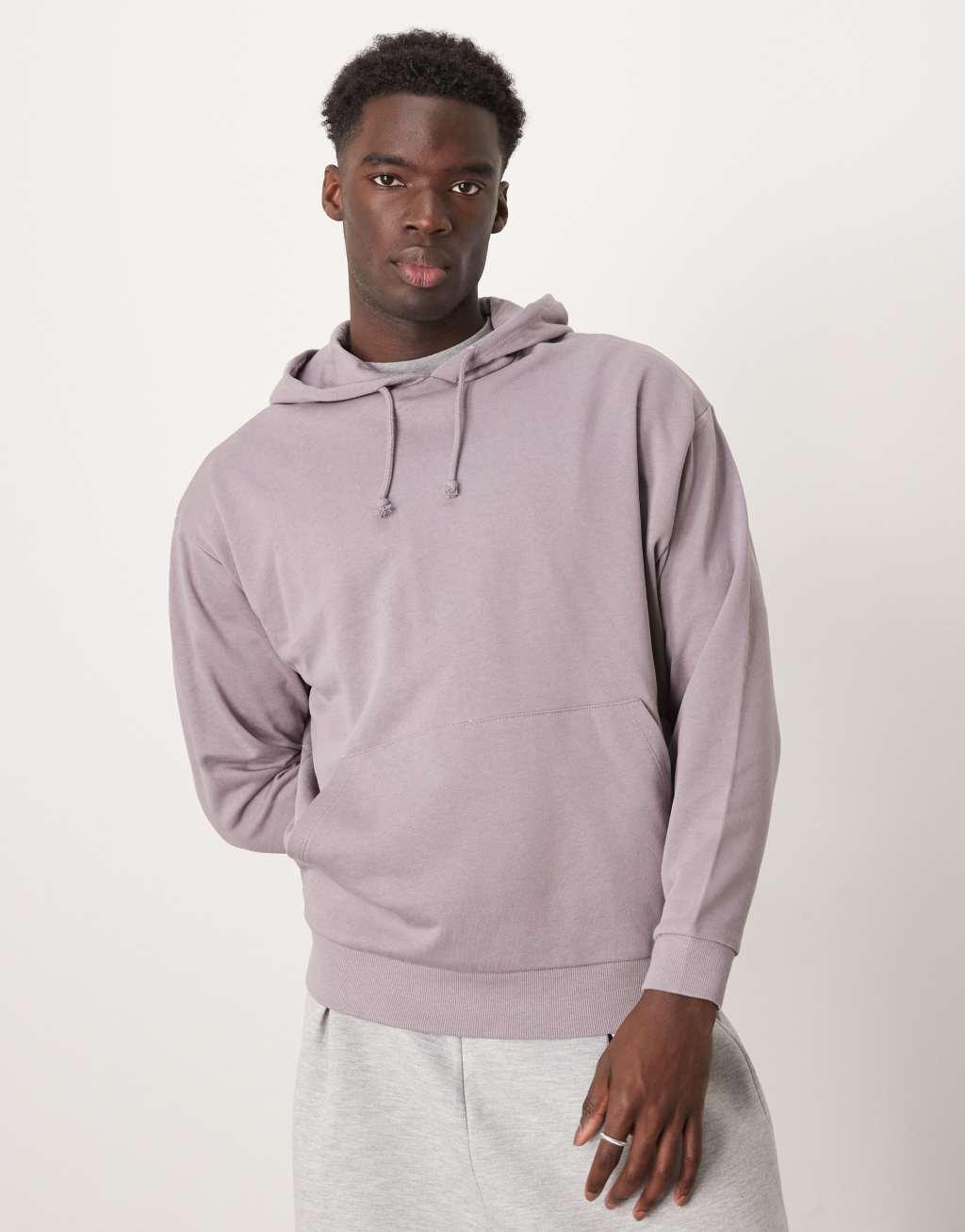 ASOS DESIGN oversized hoodie in lilac  Product Image