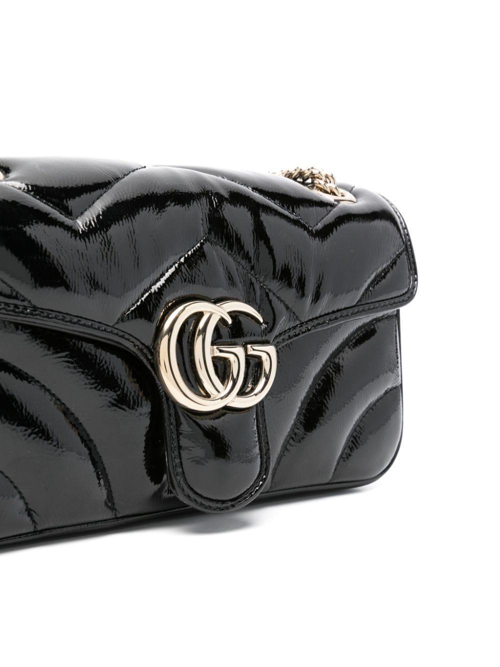 Small Gg Marmont Shoulder Bag In Black Product Image