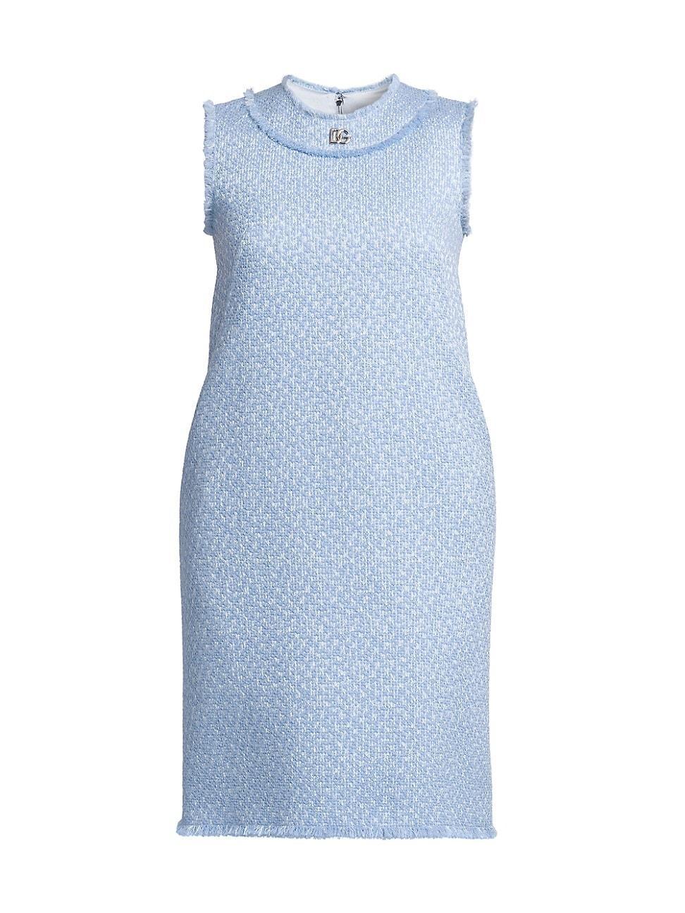 Womens Tweed Sleeveless Dress Product Image