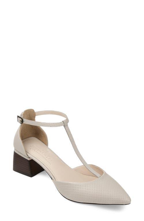 Journee Signature Cameela T-Strap Pointed Toe Pump Product Image