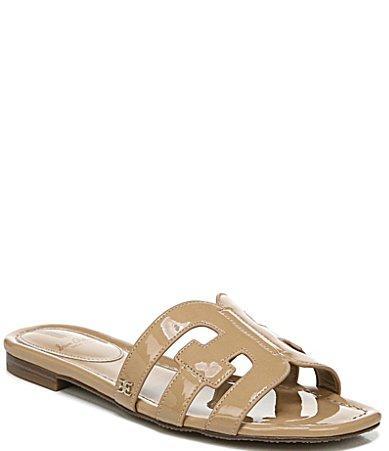 Sam Edelman Bay Patent Double E Logo Slide Sandals Product Image