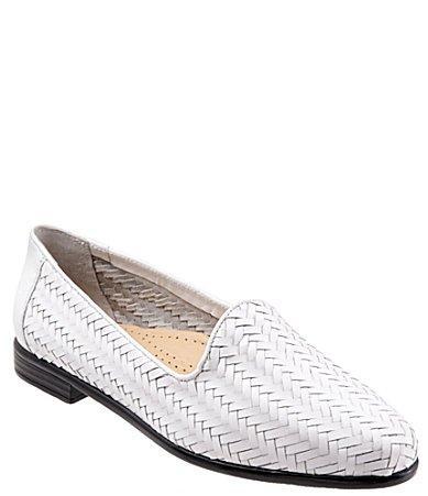 Trotters Liz III Woven Leather Loafers Product Image