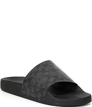 COACH Mens Signature Canvas Slides Product Image