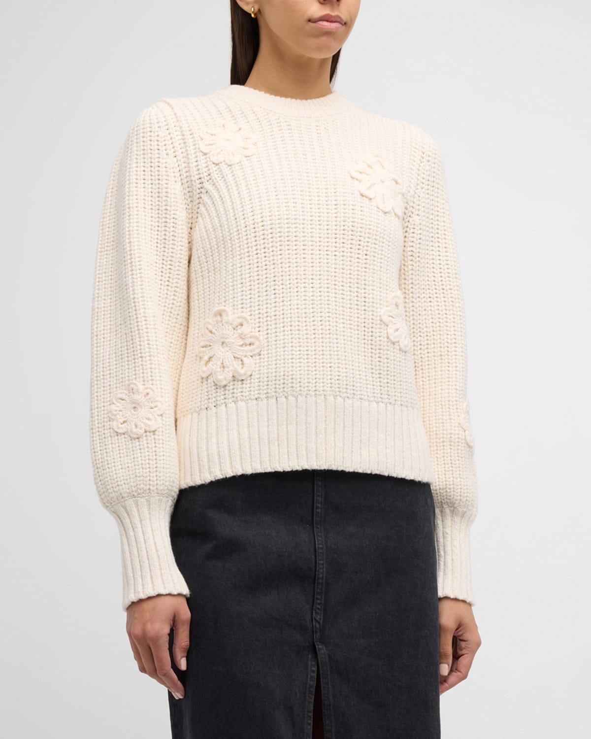 Rails Romy Floral Appliqu Crewneck Sweater product image