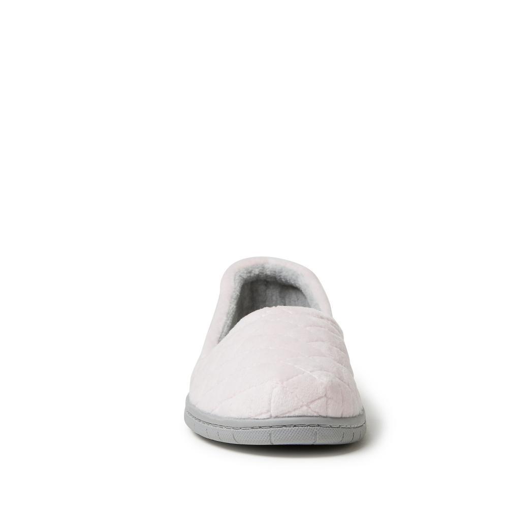 Dearfoams Women's Katie Microfiber Velour Espadrille Slipper - Fresh Pink Size M Product Image