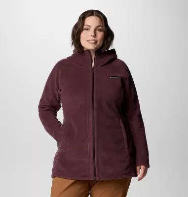 Columbia Women s Benton Springs II Long Fleece Hoodie - Plus Size- Product Image