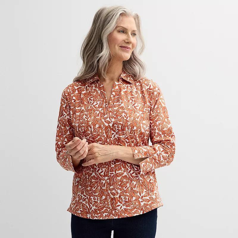 Petite Croft & Barrow Tailored Shirt, Womens Product Image