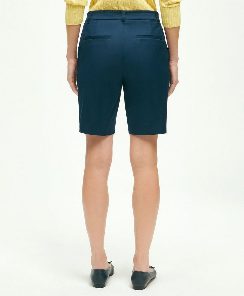 Stretch Cotton Twill Bermuda Shorts Product Image