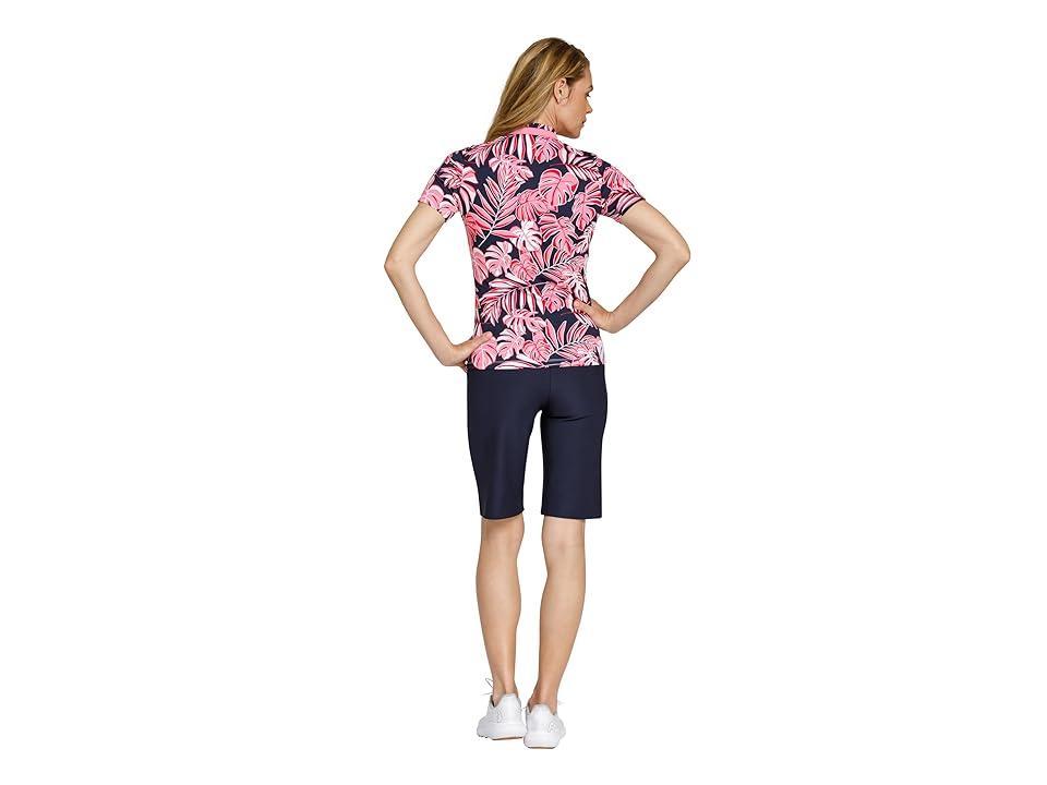 Tail Activewear Jo Short Sleeve Golf Top (Stellar Foliage) Women's Clothing Product Image