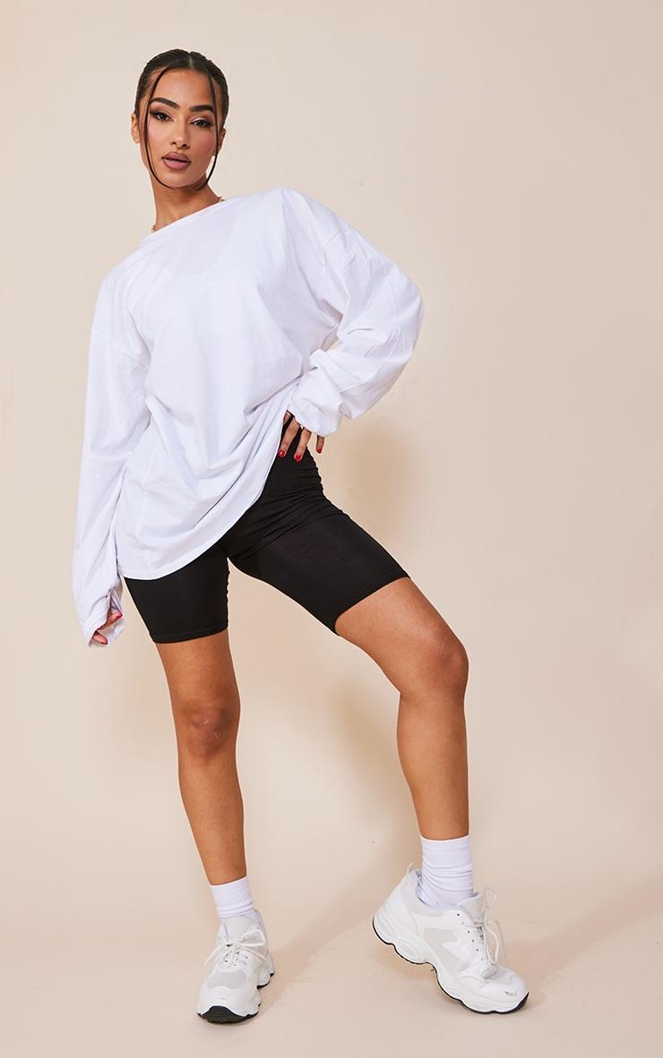 Petite Black Basic Bike Shorts Product Image