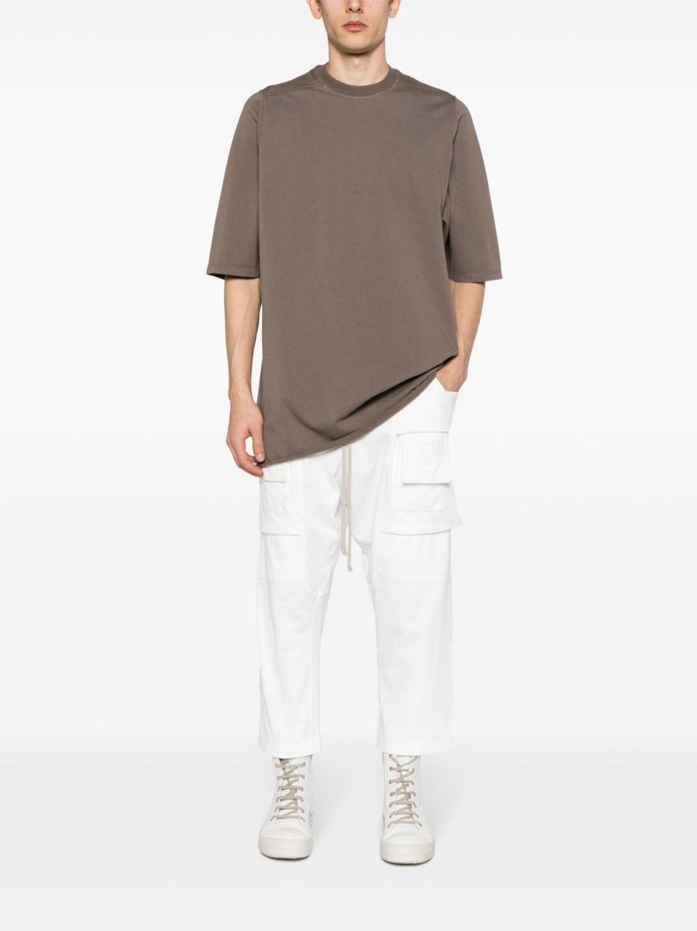 RICK OWENS DRKSHDW Jumbo Ss Cotton T-shirt In Brown Product Image