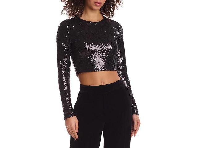 Commando Sequin Long Sleeve Crop Top Product Image