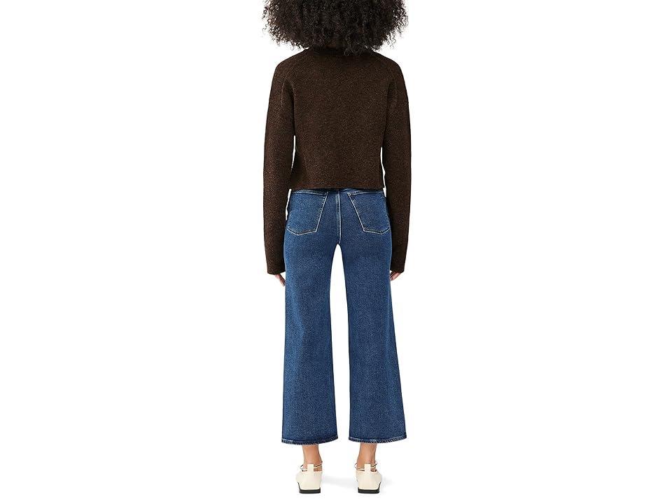 DL1961 Hepburn Wide Leg High-Rise Vintage Ankle in Seacliff (Seacliff) Women's Jeans Product Image