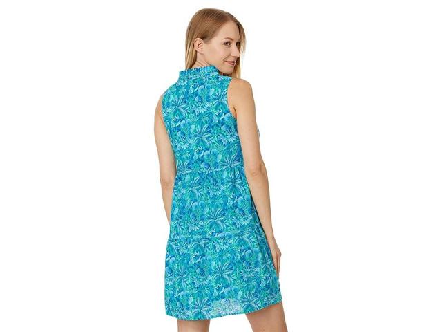 Tommy Bahama Petit Palma SL Short Dress (Atlantis Teal) Women's Dress Product Image