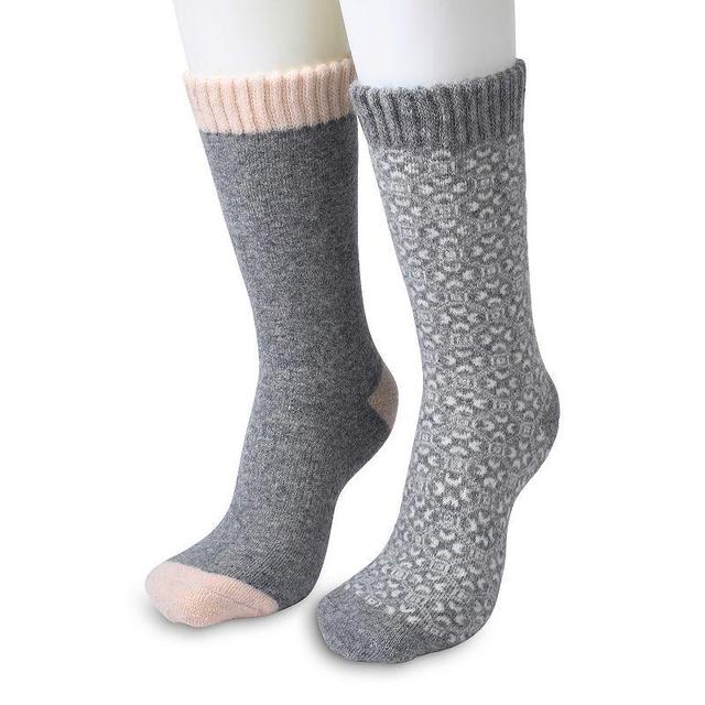 Womens GaaHuu 2-Pack Wool Blend Thermal Socks Product Image