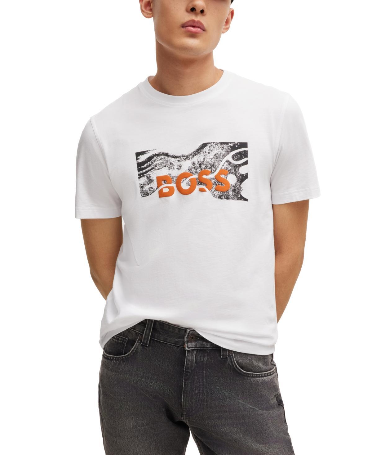 Boss by Hugo Boss Mens Logo Artwork Regular-Fit T-Shirt Product Image