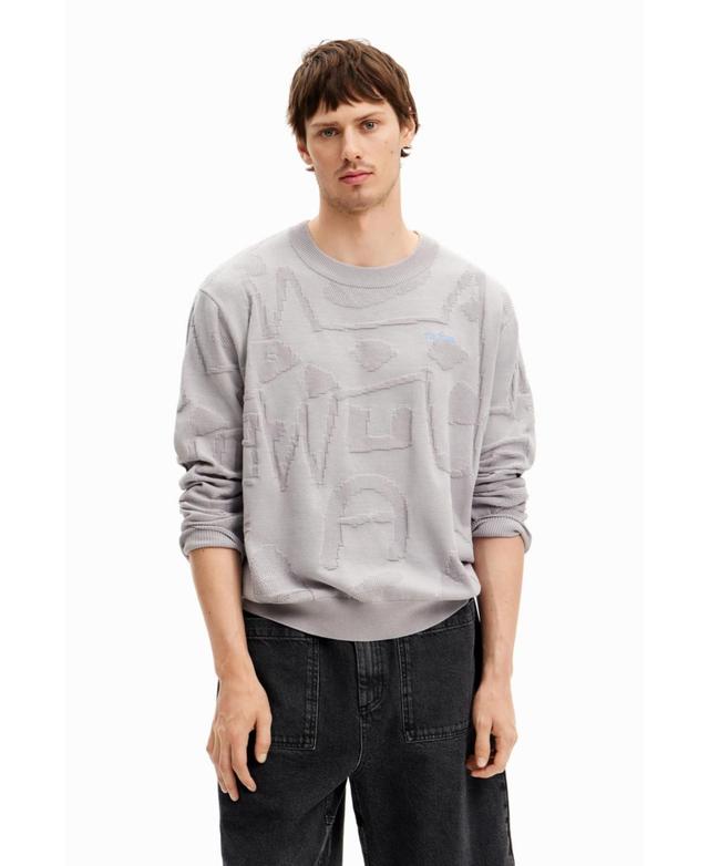 Desigual Mens Textured knit sweater Product Image