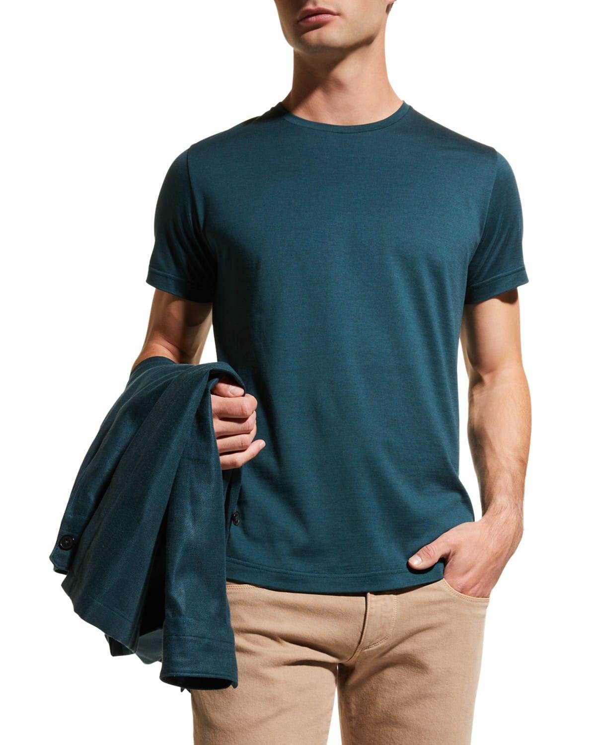 Mens Silk-Blend Tee Product Image