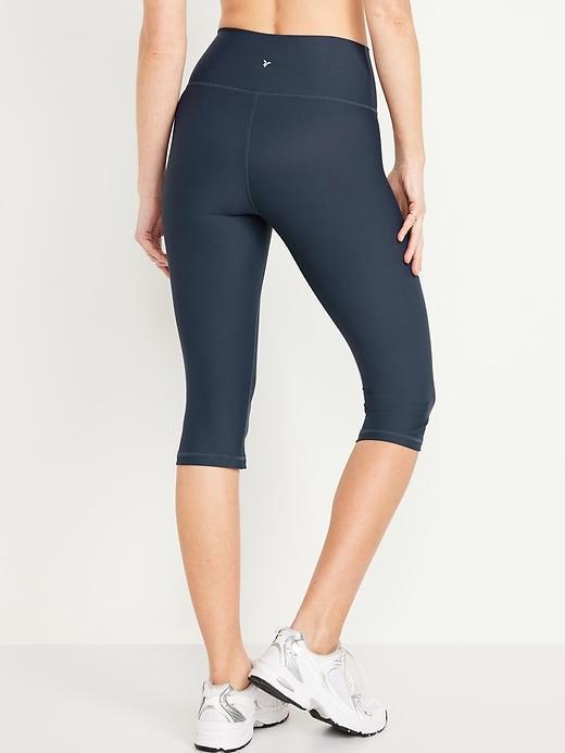 High-Waisted PowerSoft Crop Leggings Product Image