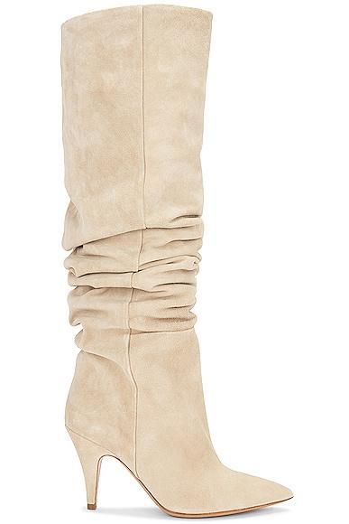 KHAITE River Knee High Boot in Nude Product Image