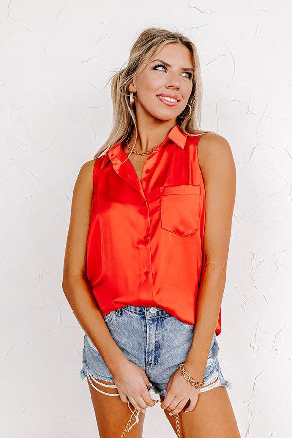 Martini Nights Shift Top In Scarlet Product Image