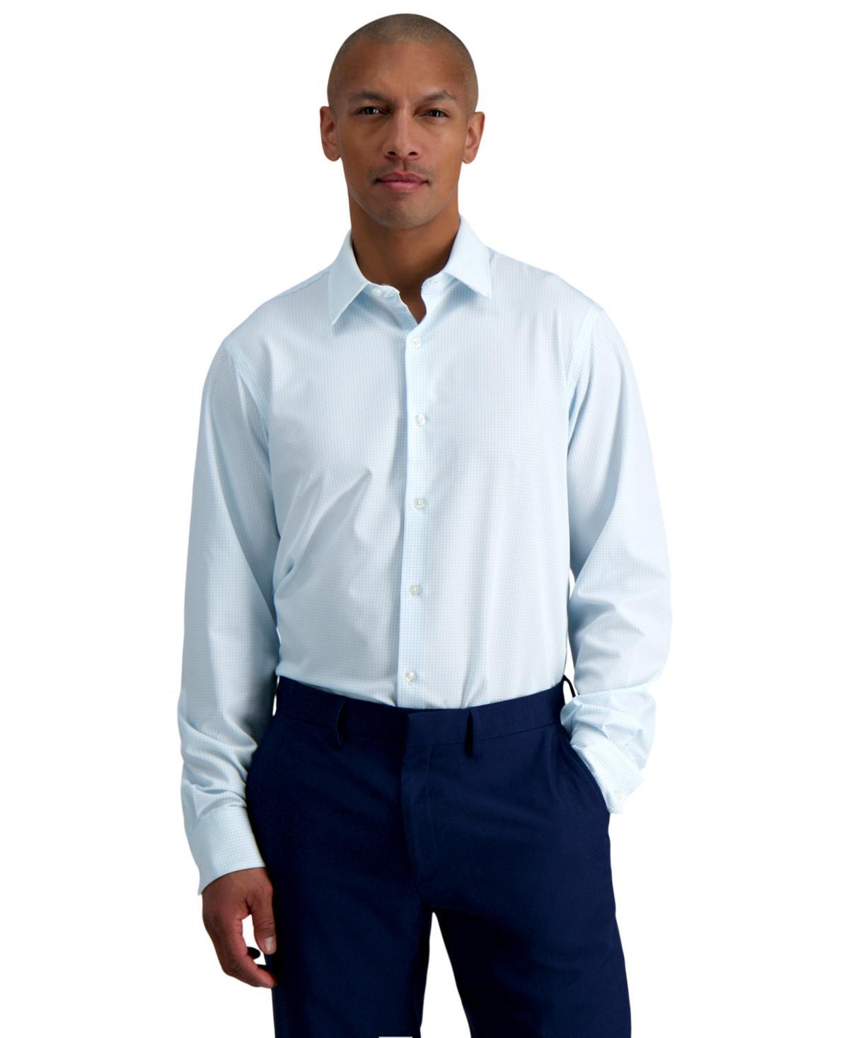 Mens Haggar Smart Wash Slim Fit Wrinkle Free Dress Shirt Product Image