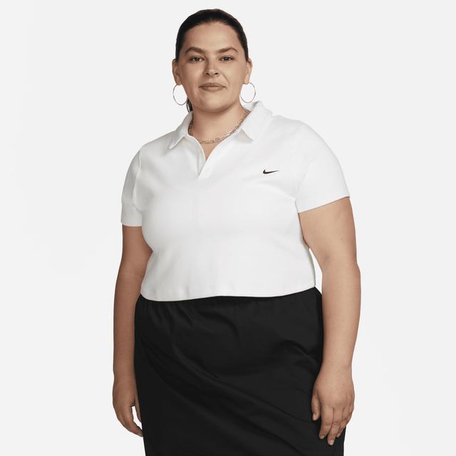 Women's Nike Sportswear Essential Short-Sleeve Polo Top (Plus Size) Product Image