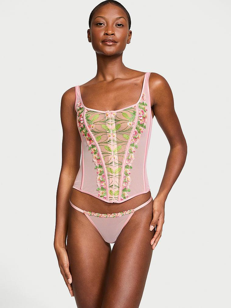 Classic Lily Embroidery Corset Set Product Image