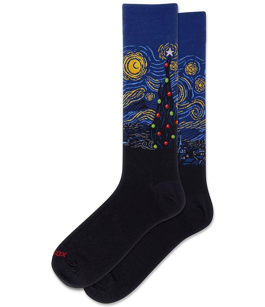 Hot Sox Starry Holiday Crew Socks Product Image