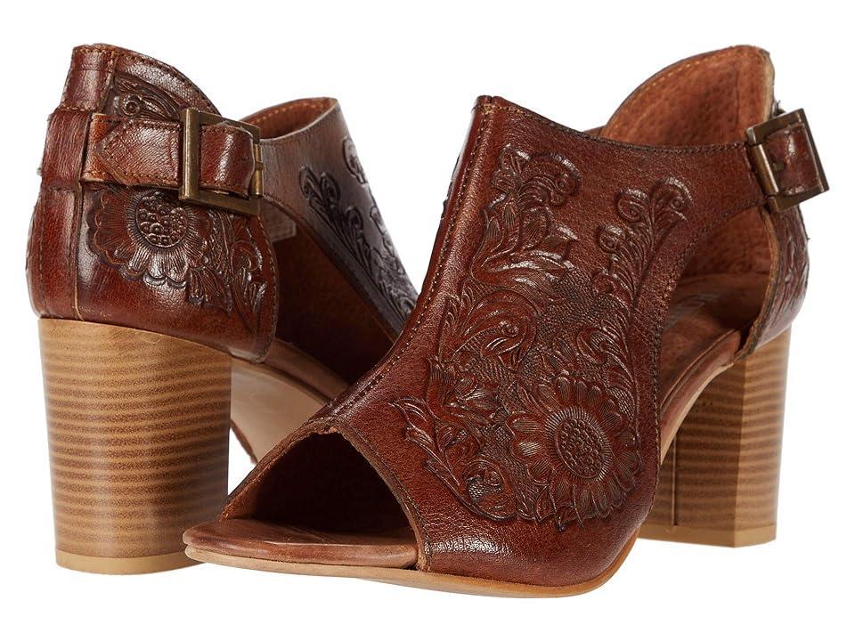 Roper Mika Closed Back Floral Tooled Leather) Women's Shoes Product Image