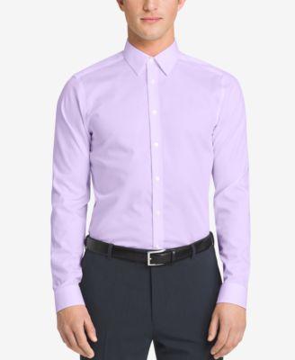 Men's Slim-Fit Non-Iron Herringbone Dress Shirt Product Image