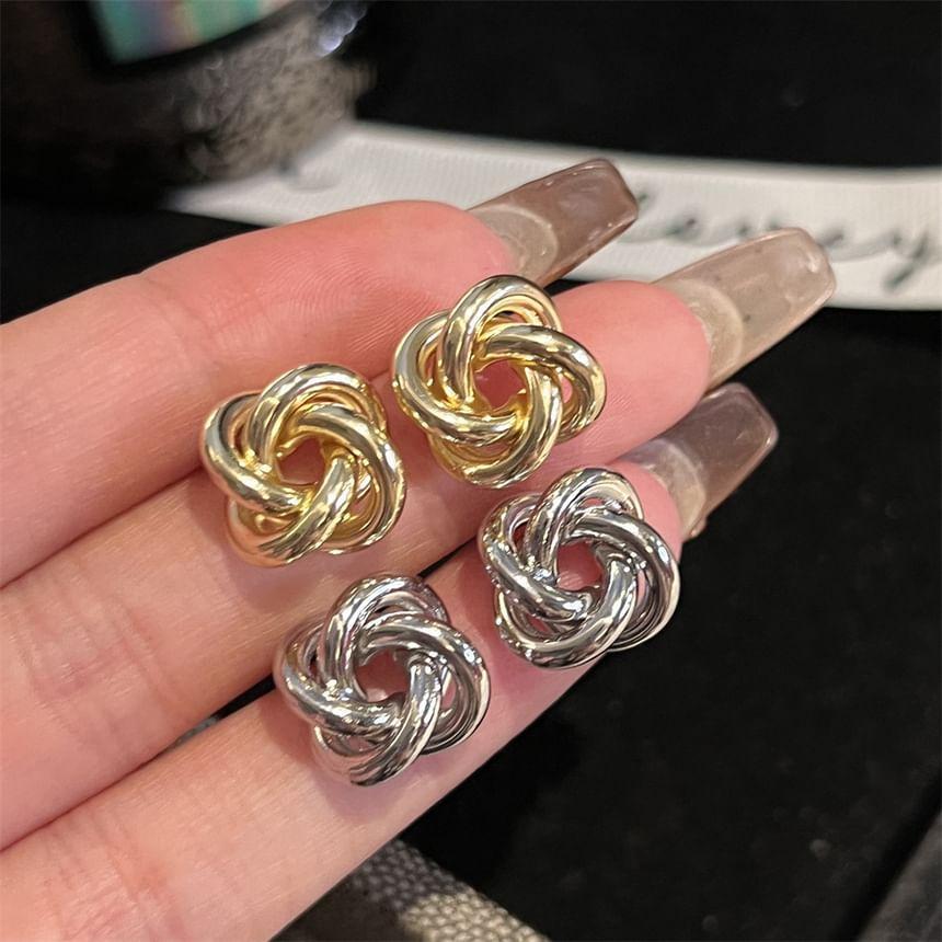 Alloy Knot Earrings Product Image