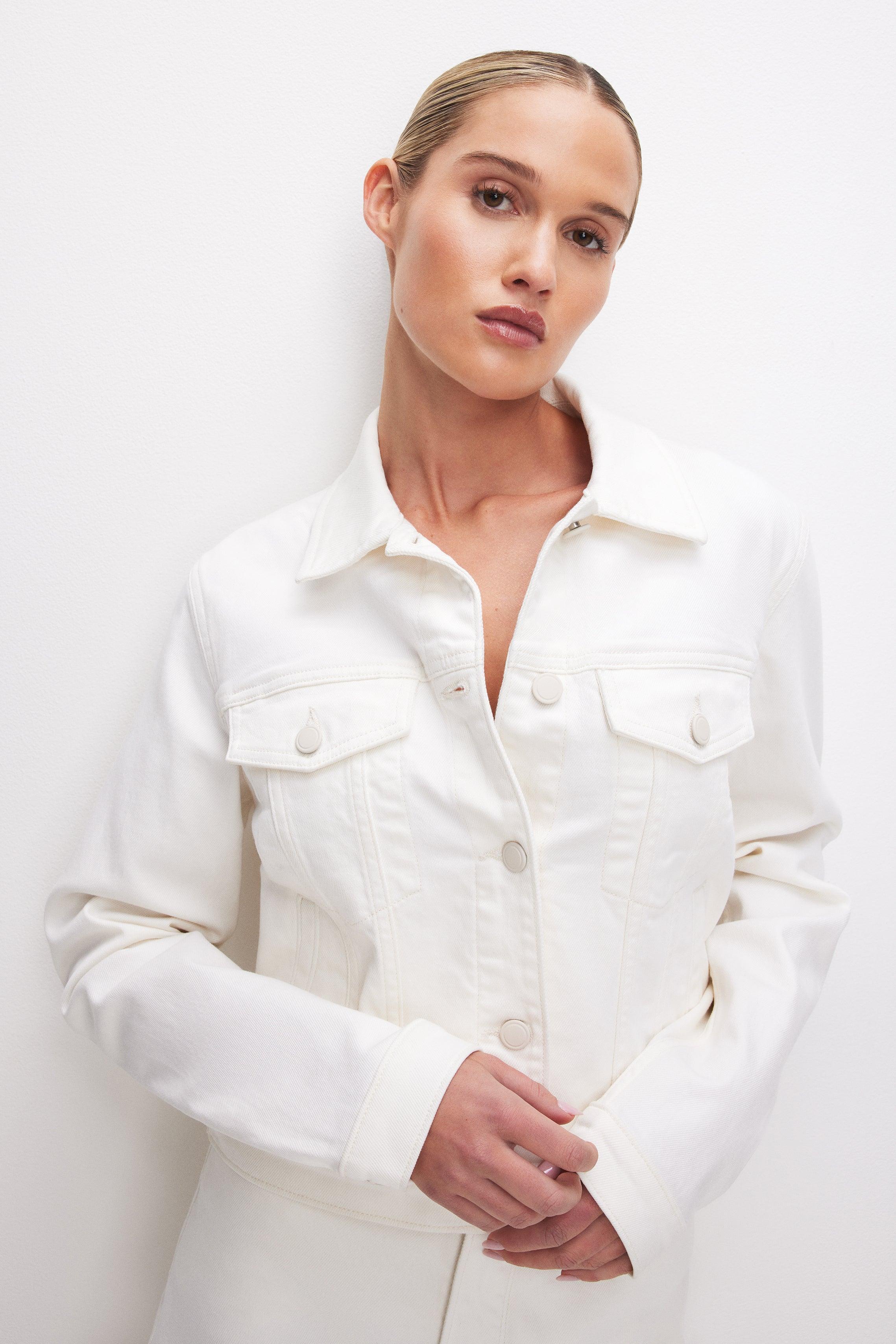 CLASSIC DENIM JACKET | CLOUD WHITE Product Image