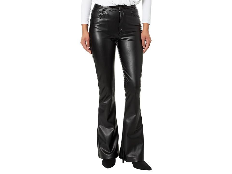 Womens Faux Leather Skinny Bootcut Pants Product Image