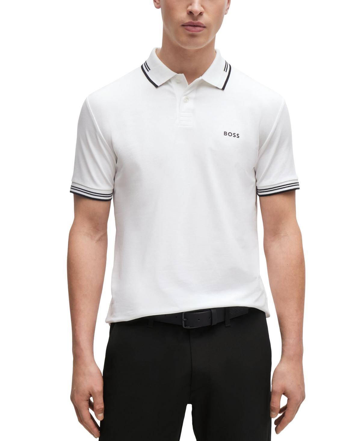 Boss by Hugo Boss Mens Branded Slim-Fit Polo Shirt Product Image