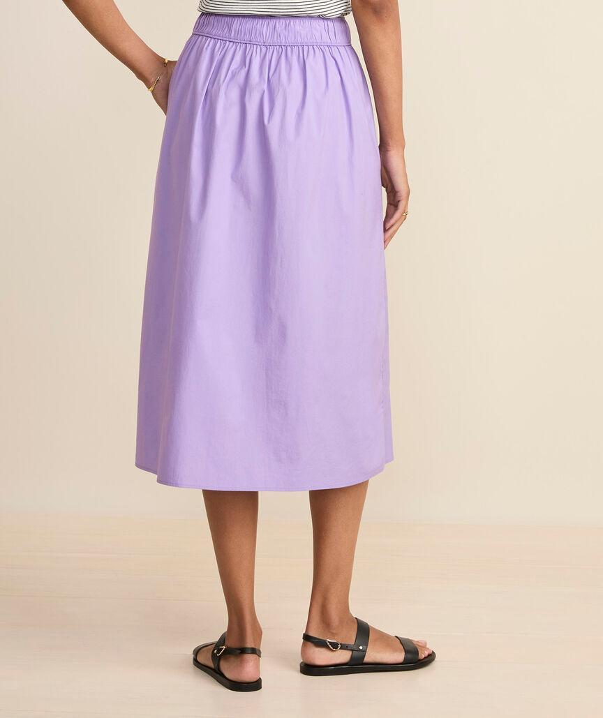 Poplin Midi Skirt Product Image