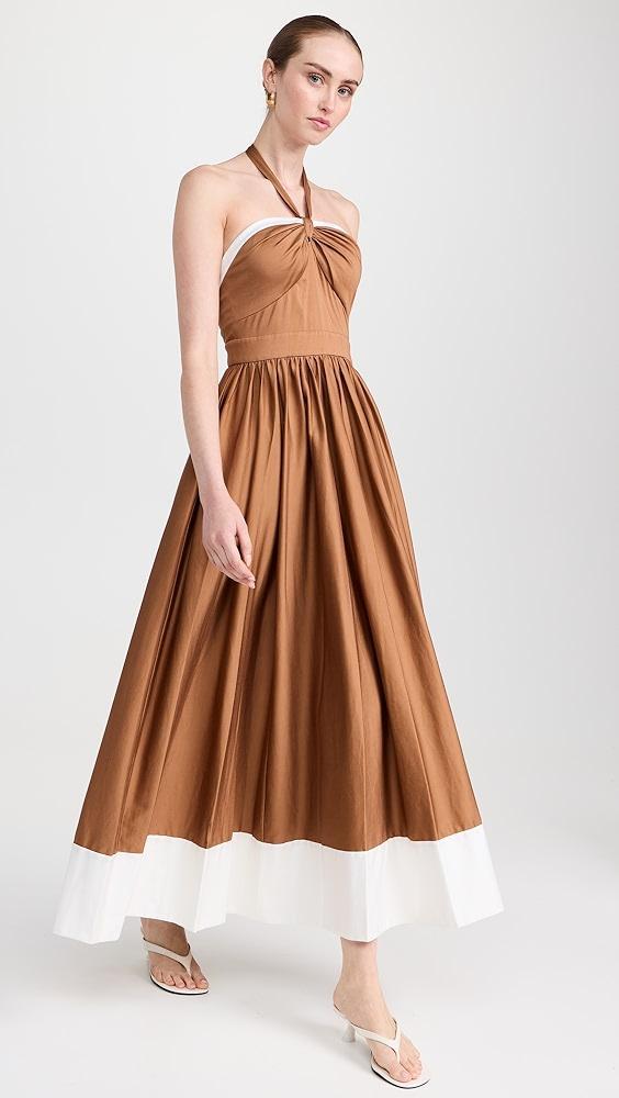 alice + olivia Beatrix Sweetheart Tie Neck Dress | Shopbop Product Image