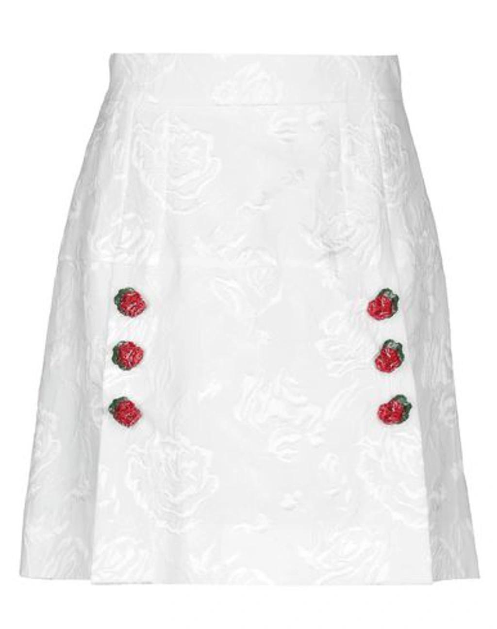 DOLCE & GABBANA Midi Skirts In White Product Image