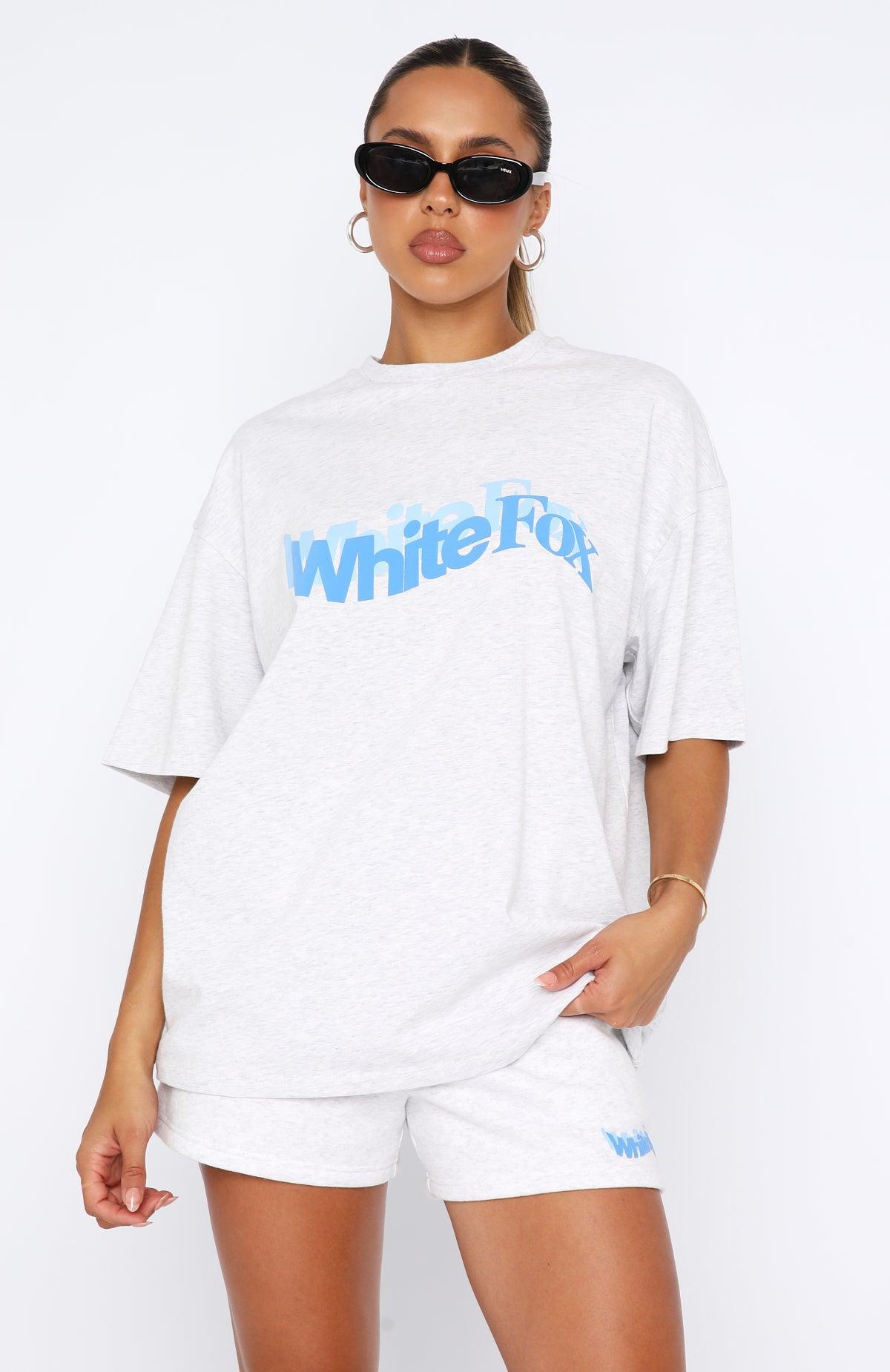 So Wavy Oversized Tee Grey Marle Product Image