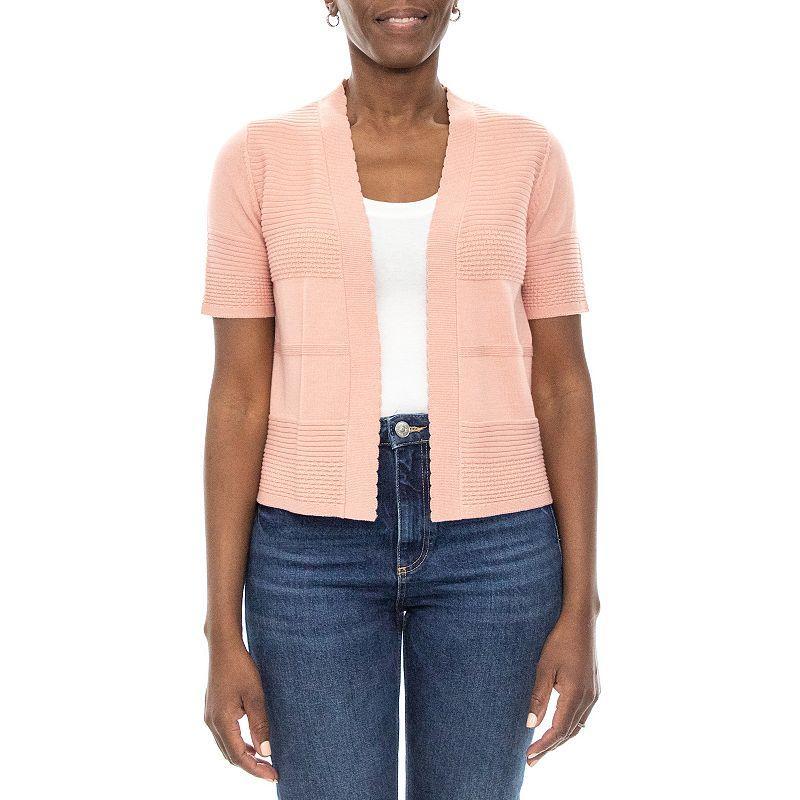 Womens Nina Leonard Stitched Cardigan Product Image