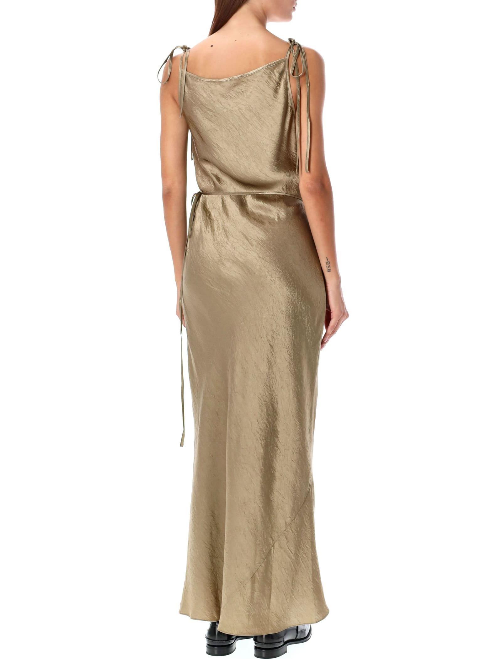 ACNE STUDIOS Dayla Long Dress In Gold Product Image