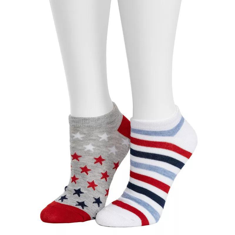 Womens 2-Pack Patriotic Low Cut Socks Product Image