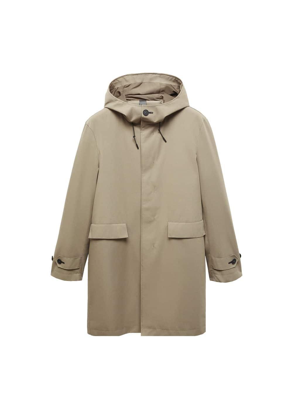 MANGO MAN - Water-repellent hooded parka khakiMen Product Image