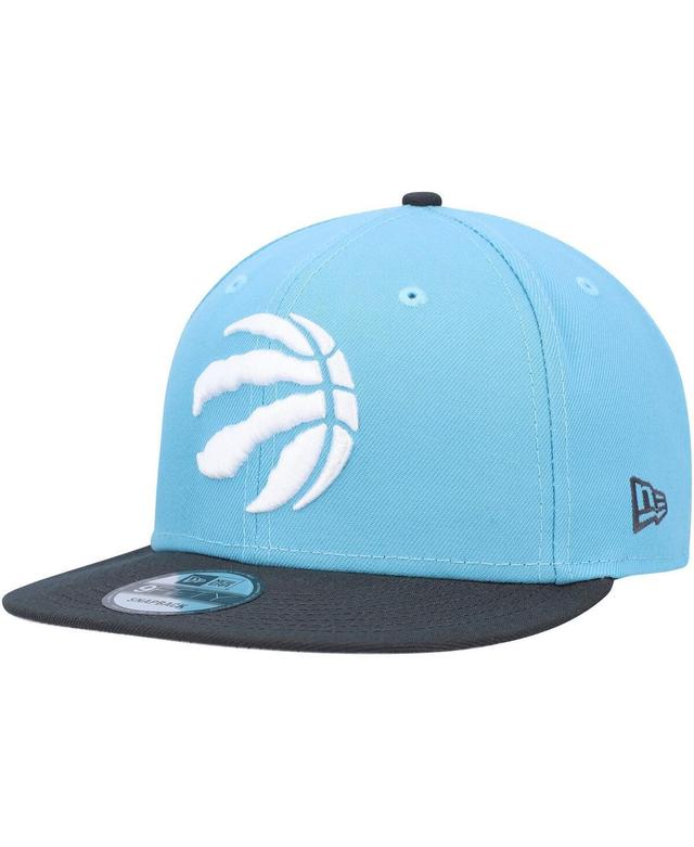 Mens New Era Turquoise/Charcoal Toronto Raptors Two-Tone 9FIFTY Snapback Hat, Rpt Turquoise A Product Image