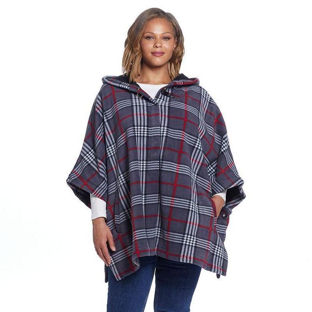 Womens Weathercast Hood Fleece Poncho Product Image