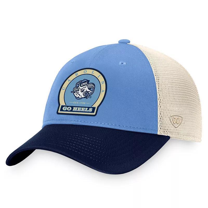 Mens Top of the World Carolina Blue North Carolina Tar Heels Refined Trucker Adjustable Hat Product Image