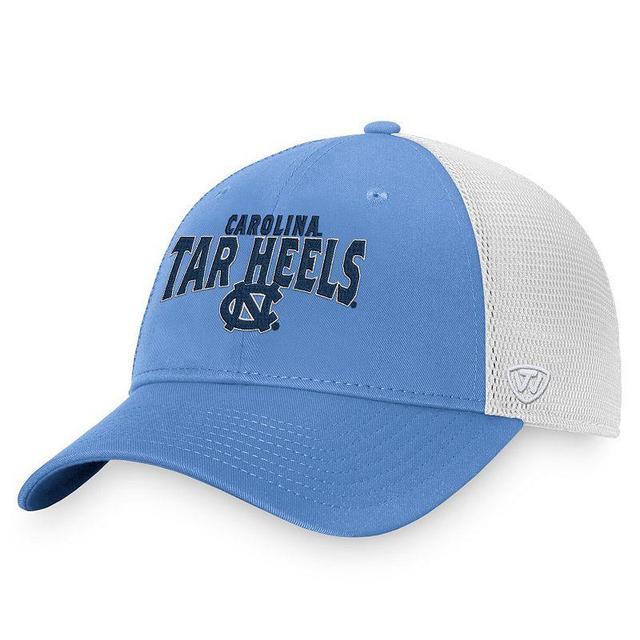 Mens Majestic Carolina Blue North Carolina Tar Heels Breakout Trucker Adjustable Hat Product Image