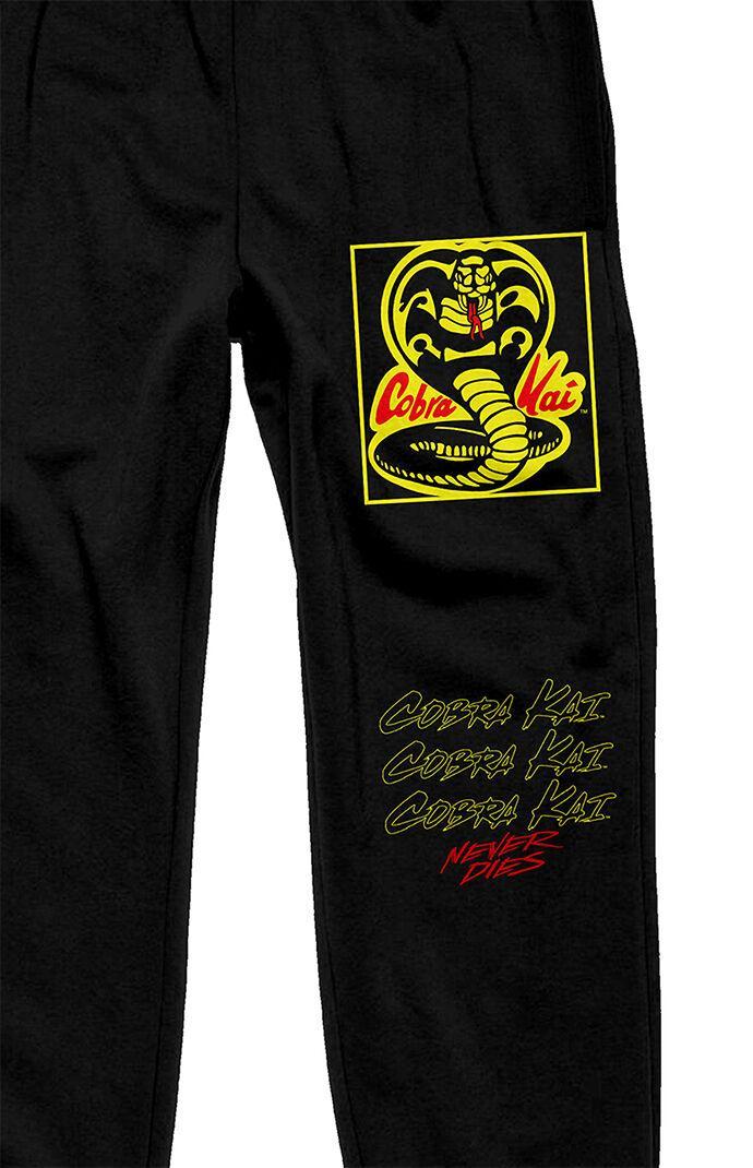 Bioworld Mens Cobra Kai Never Dies Sweatpants - Blackmall Product Image