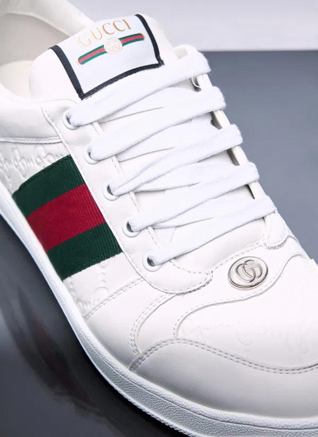 GUCCI Screener Sneakers In White Product Image